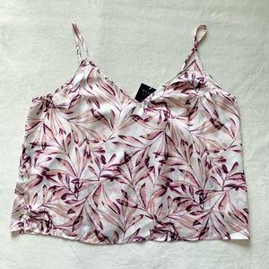 Kaari Blue intimates adjustable strap floral tank top